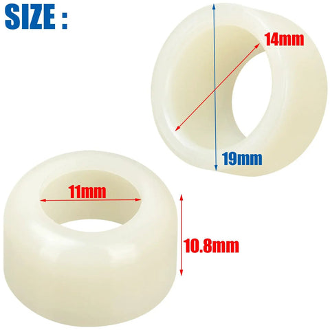 Gear Shift Knob Bushing Kit For Mazda Cars 1986 2012 Fits 929 B2000 B2200 B2600 Miata MX 5 MPV RX 7 Natural Nylon Bushings For Smooth Shifts And Easy Install Upgrade, 10-piece nylon bushings, 14mm and 19mm size