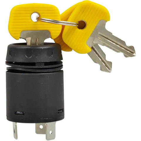 Heavy Duty Forklift Ignition Switch 28528240 With 701 Key On Off 3 Blade Terminals Compatible With Jungheinrich And Linde Pallet Jack Replacement Part