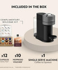 Vertuo Next Coffee And Espresso Maker Machine Only 1260 Watts Dark Gray With Free Starter Capsule Pack Display