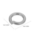 Heavy Duty 300 Piece M6 Stainless Steel Spring Lock Washers Anti Loosening Hardware Fasteners For Bolts And Nuts, 1cm in size.