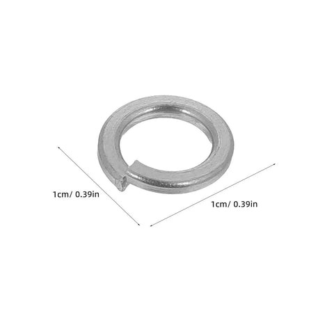 Heavy Duty Stainless Steel Split Lock Washers 300 Pack M6 Size rust resistant washer with 1cm diameter for screws