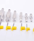 Six-piece R8 Boring Head Kit with 2 inch head and half inch shank, includes TBGT 06 TPGT 09 TPCT1103 inserts, for machinists.
