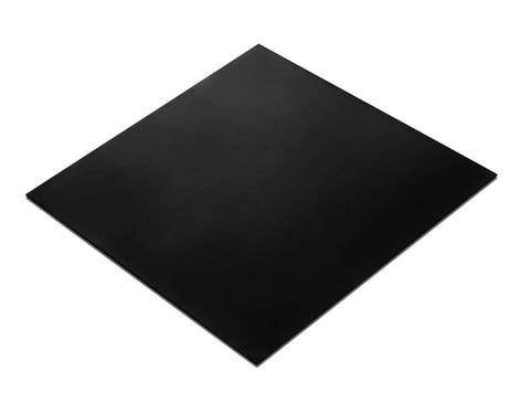 Herco 1/4 in black Viton FKM rubber sheet, 12 x 12 in, for pads, gaskets, seals