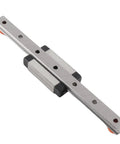 100mm High Precision Linear Guide Rail with Slide Block for CNC Machines and 3D Printers Built to Last With Rock Solid Bearing Steel for Smooth Motion Auto Centering for Repeatable Reliable Tooling Performance, silver rail with slide block
