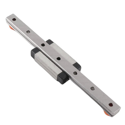 100mm High Precision Linear Guide Rail with Slide Block for CNC Machines and 3D Printers Built to Last With Rock Solid Bearing Steel for Smooth Motion Auto Centering for Repeatable Reliable Tooling Performance, silver rail with slide block