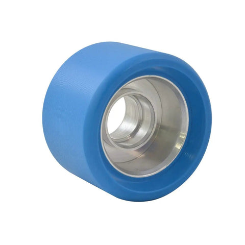 Reign 62mm By 42mm Roller Skate Wheels With Vanguard Urethane And Aluminum Hubs Sapphire 98A 8 Pack Durable High Speed For Speed Racing And Freestyle Skating Smooth Roll And Long Lasting close-up view