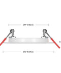 Ultra Slim LED Integrated Recessed Lighting Kit Four Pack 6 Watts Energy Star IC And Wet Rated Dimmer Compatible 3.25 Inch