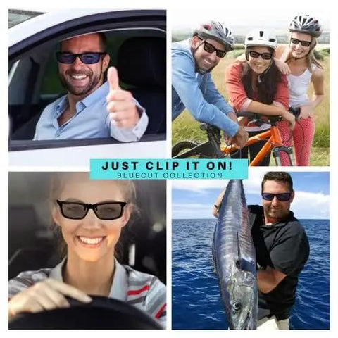 Clip On Polarized Night Vision Driving Sunglasses With Flip Up Anti Glare Lens And Uv 400 Protection Designed To Slide Smoothly Over Prescription Frames For Hella Lightweight Comfort And Kickass Street Smart Clarity