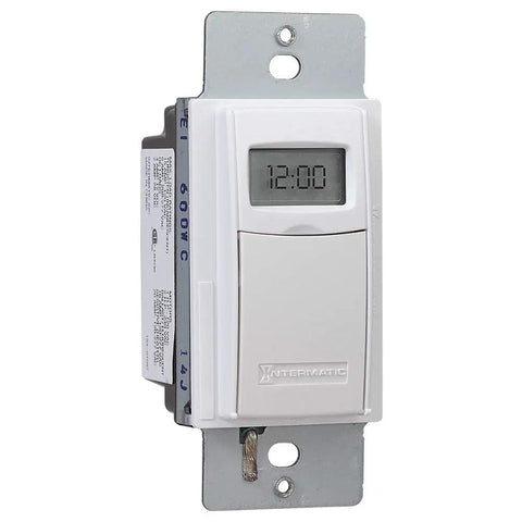 Digital In Wall 7 Day Astronomic Timer Switch No Neutral Wire Required For Easy Retrofit And Decorator Style Wall Plate