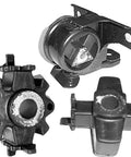 Heavy Duty Replacement Motor And Transmission Mount 3 Piece Kit Direct Drop In Fits 98 02 Contour Mystique Cougar showing durable black rubber mounts.