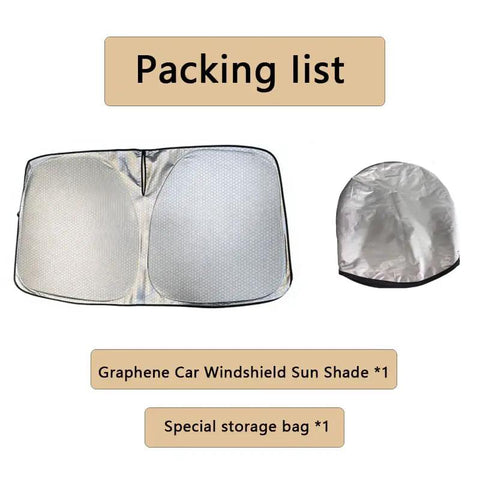 Custom Fit Windshield Sunshade For Seres 5 Ev Keeps The Cockpit Chill With Heavy Duty Uv Blocking Sun Cover Premium Foldable Thermal Shield with storage bag.