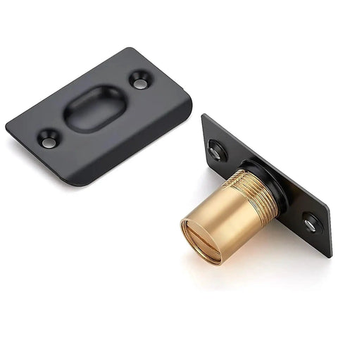 Adjustable Ball Catch for Doors and Closets Black Ball Bearing Latch with Hidden Cylinder No Sweat Easy Install Pro Grade Durable Door Hardware