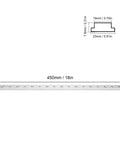 450mm T Track Connector for DIY Woodworking Aluminum Alloy Miter Track Jig Anodized Silver Finish with dimensions