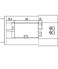 Professional Air Cooled Spindle Motor 9Kw 220V 380V With Automatic Tool Change Iso30 Collet for CNC Milling Routers technical diagram.