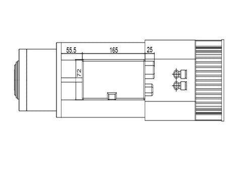 Professional Air Cooled Spindle Motor 9Kw 220V 380V With Automatic Tool Change Iso30 Collet for CNC Milling Routers technical diagram.