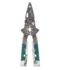 Heavy Duty 12 in 1 Wire Stripping Pliers With Voltage Tester Reminder. Multi Function Electrical Tool For Cutting Crimping And Stripping, 12-inch size.