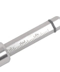 Close-up of 14mm Top Dead Center Timing Gauge TDC Tool For Spark Plug Thread with 304 stainless steel and 1mm increment markings