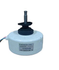 Beefed-Up Energy Saving Inverter Driven DC Fan Motor for Air Conditioner, white compact design with wires visible