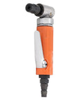 Pro Grade Air Die Grinder With Hella Comfy Ergonomic Handle And Precision Ball Bearing Design For Silky Smooth Grinding Tasks Featuring Lightweight Aluminum Body and a silver nozzle.
