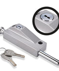 Alloy And Stainless Steel Patio Door Lock With Keyed Bolt Lock Easy Installation Sliding Glass Door Security Lock For Window And Patio Doors Anti Lift And Childproof Auxiliary Lock Durable Rust Resistant Construction Includes 2 Sets In Silver