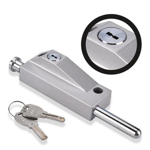 Alloy And Stainless Steel Patio Door Lock With Keyed Bolt Lock Easy Installation Sliding Glass Door Security Lock For Window And Patio Doors Anti Lift And Childproof Auxiliary Lock Durable Rust Resistant Construction Includes 2 Sets In Silver