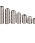 Top Shelf 304 Stainless Steel M4 X 12mm Socket Set Screws With Hex Allen Drive For Tough Daily Grind And Reliable Hardware Upgrades Corrosion Resistant Threads Pack Of 30, various sizes displayed.