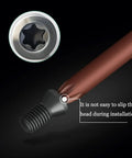 Torx Star Drive T15 head of the 5 Pack Scope Mounting Screws Set For Rifles With #6-48 And #8-40, Black Oxide Hardened Steel