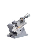 Rock Solid 360 Degree Swivel Angle Vise For CNC Mills And Bench Stations with quick grip clamp and adjustable jaw.