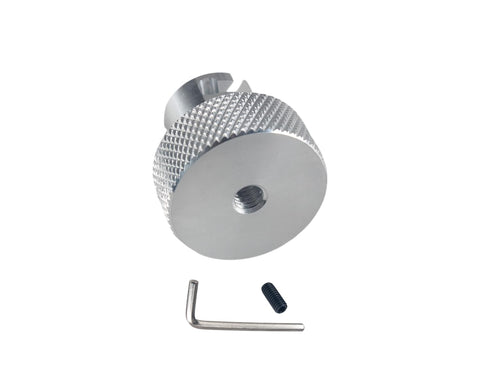 Aluminum Valve Release Screw Knob for Bottle Jacks and Hydraulic Presses Three Eighths Inch Diameter Compatible With Harbor Freight Hydraulic Jacks and Other 6, 12, and 20 Ton Mandrel Presses