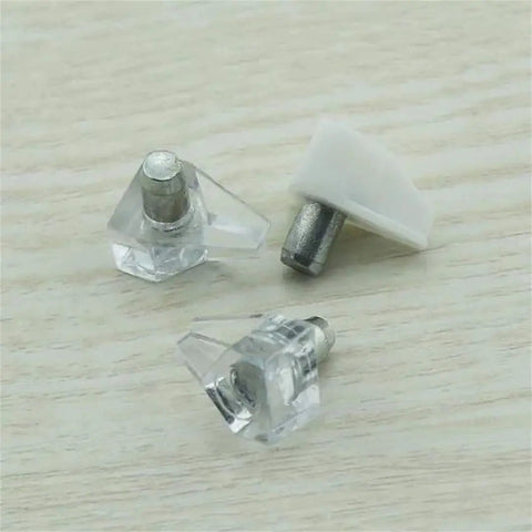 Heavy Duty Shelf Brackets For Cabinets And Closets Solid Steel Wall Mount Supports metal pins on wooden surface