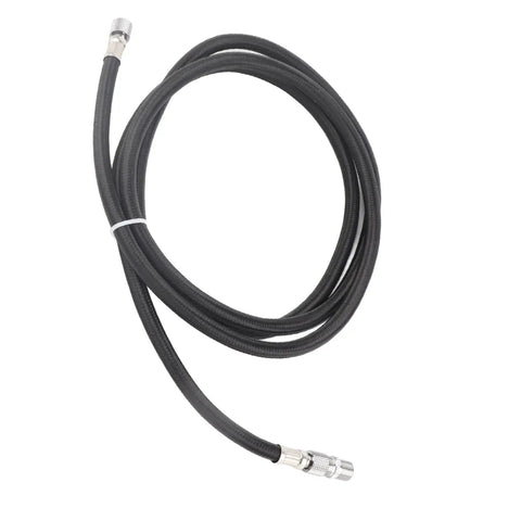 Heavy Duty Nylon Airbrush Hose Point 1 8 Meters Long Universal One Eighth Interface For Compressor Hookup Ensuring A Tight Leak Free Fit For Artists Who Want Smooth Airflow On Every Project Plus Hassle Free Install And Sick Quality, black hose with metal fittings