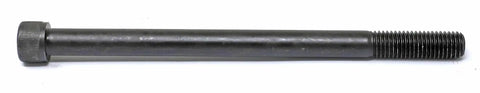 Heavy Duty M12 X 180mm Partially Threaded Hex Socket Head Cap Screws profile view showcasing black oxide finish and threads.