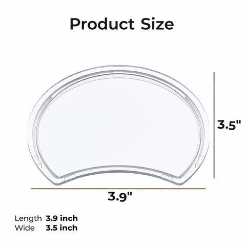 Product size diagram for Premium Replacement Water Tank Lid Cover For Vertuo Next Series Coffee Machines Including XN910B XN9105 XN910C XN910N And XN911B Easy Fit No Fuss Durable Leak Resistant Keeps Tank Secure And Fresh, with dimensions 3.9 x 3.5 inches.