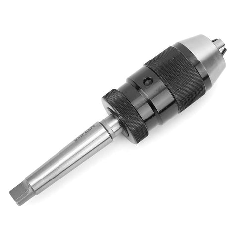 Keyless Self Tightening Drill Chuck B16 Taper 13mm Capacity 3 Jaw Fixture shown on white background.