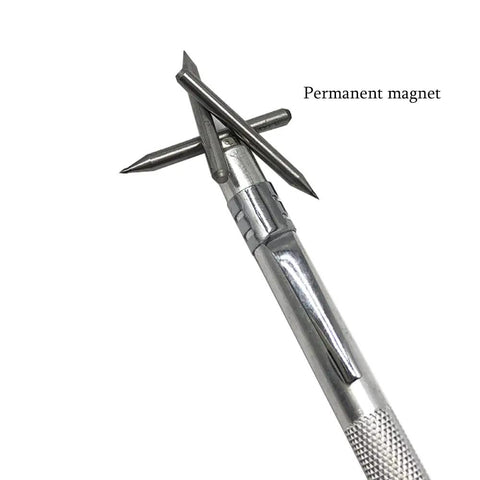 Top Shelf Tungsten Carbide Scriber Set With Embedded Magnet And Twelve Spare Tips, showing a carbide tool with replacement tips.