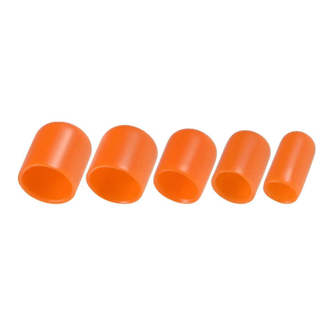 Orange Vinyl Round End Caps That Are On Point Protective Caps Set For 6mm 9mm 12mm 16mm 19mm Inner Diameter Tubing And Screw Thread Protectors