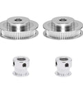 Two Piece GT2 Synchronous Belt Pulley Set With Aluminum Timing Pulleys 20T And 60T 8mm Bore 200mm Belt Length 6mm Belt Width Dope Pro Grade For CNC Machines And 3D Printers Delivers Smooth Low Noise Power Transfer. Aluminum GT2 pulleys and couplers set
