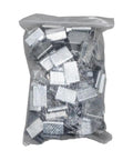 Bag of Beefy Serrated Steel Banding Clips For Five Eighths Inch Strapping 2000 Piece Set Pallet Banding For Quick Secure Sealing