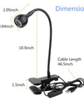 3W 395Nm UV Black Light With Flexible Gooseneck For Art And Fluorescent Paints Satin Detection Blacklight