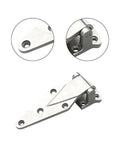 Stainless Steel Freezer Door Hinge Beefy Heavy Duty Flat Mount For Refrigerator, Smooth Rotation, Easy Installation, Rugged Refrigerator Door Hardware, Industrial Grade, 25mm Height, Fits Most Cabinets close-up