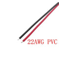 Hella Solid VH 3.96mm Pitch Single Ended Female Plug Wire Cable Connector with 22AWG black and red PVC wires.