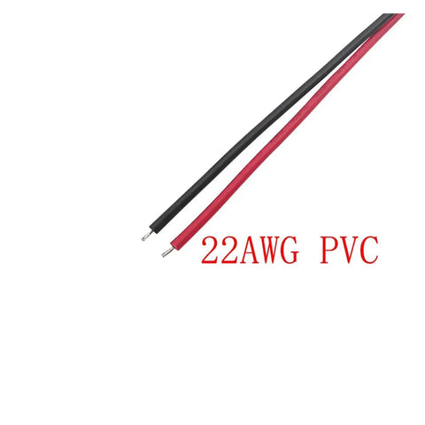 Hella Solid VH 3.96mm Pitch Single Ended Female Plug Wire Cable Connector with 22AWG black and red PVC wires.