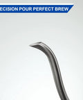 Close-up of spout of 1L Digital Variable Temperature Gooseneck Kettle For Coffee And Tea With Precise Pour Control 6 Presets 1200 Watt.