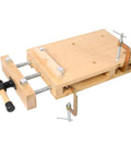 Top Tier Wood Vise For Workbench Quick Release Handle G Type Mount 78 Inch Jaw Opens Buttery Smooth Rock Steady Grip For Carving Cutting And Daily Shop Hustle wooden workbench vise with quick adjust mechanism and sturdy clamps.