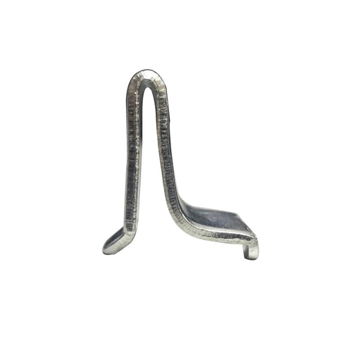 Adjustable Steel Pilaster Shelf Support Clips Set of 14 with Zinc Finish for Standard Shelving Systems side view