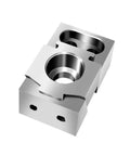 Beefy CNC Clamp Vise for Multi-Station Pneumatic Milling, Single-Sided OK Clamp With Precise Center Fix, steel construction.