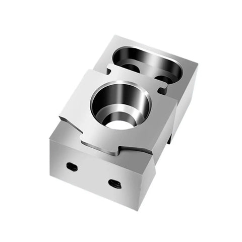 Beefy CNC Clamp Vise for Multi-Station Pneumatic Milling, Single-Sided OK Clamp With Precise Center Fix, steel construction.