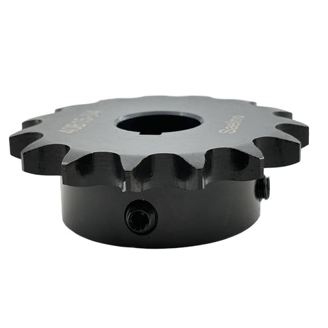 40B15 Type B Roller Chain Sprocket 15 Teeth Three Quarter Inch Bore For One Half Inch Pitch ANSI 40 Hardened 1045 Steel Drive Sprocket Built Tough Antirust Heavy Duty Gear For Industrial Machinery