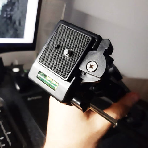 Two Pack 41mm And 43mm Quick Release Camera Mount Plates, Two Size QR Plate Adapters for Tripods in hand view