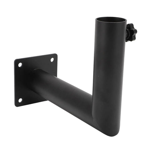 Beefy Heavy Duty Stainless Steel Satellite Internet Pole Mount Bracket For Roof Or Wall Install Black Antenna Support Kit